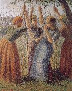 Camille Pissarro Woman under the bean frame china oil painting artist